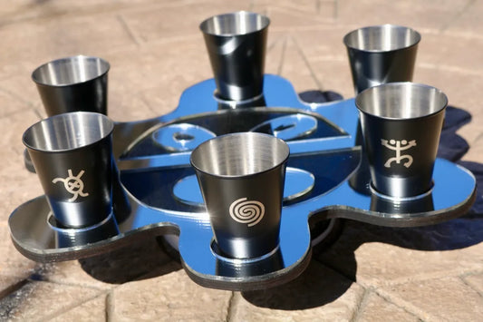Taino Shot Glass Tray