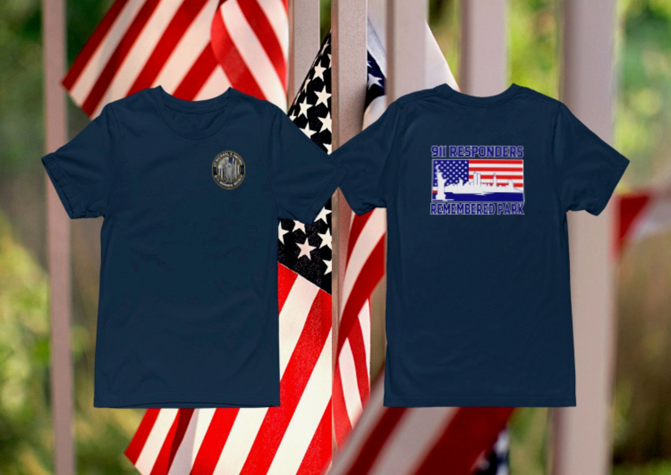 Navy Blue Shirt (front & back view)